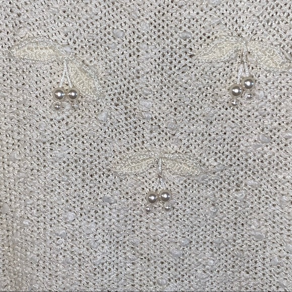 LeRoy Knitwear Vintage Sweater Embellished with Faux Pearls - Picture 4 of 9